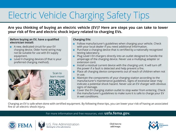 electric vehicle charging safety handout